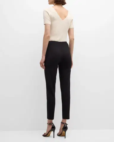 Ralph Lauren Collection Annie Skinny-Leg Crepe Pants | Thumbnail 3