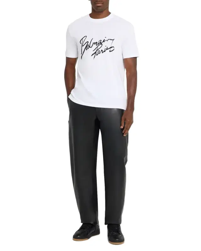 Men 's Cotton Lipstick Logo T-Shirt