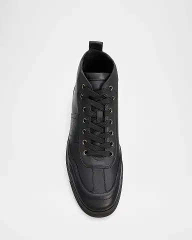 Christian Louboutin Men's Retero High-Top Sneakers in Leather | Thumbnail 3