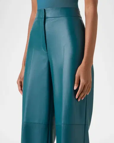 Akris Fior Nappa Leather Wide-Leg Pants | Thumbnail 4 Akris Fior Nappa Leather Wide-Leg Pants | Thumbnail 4