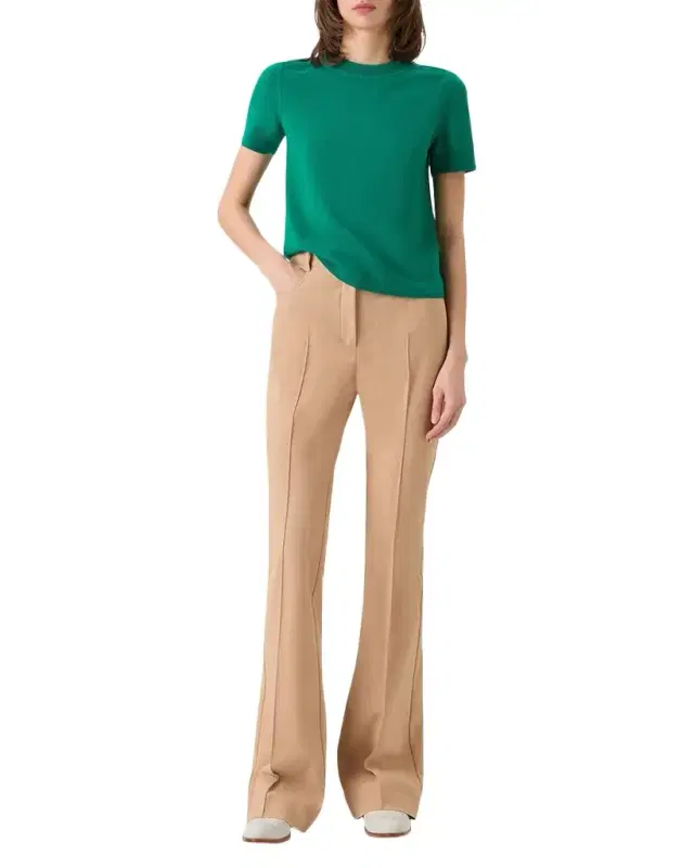 Akris Cashmere Short Sleeve Knit Sweater