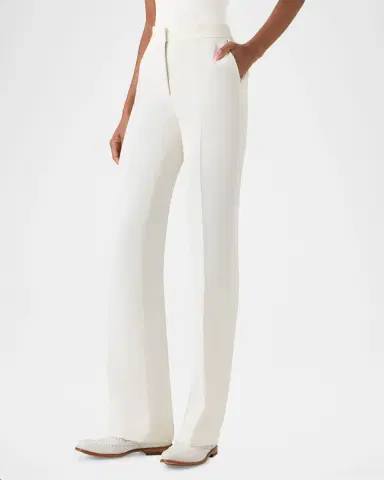 Akris Carl Linen-Wool Straight-Leg Pants | Thumbnail 5