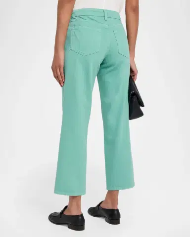 L'Agence Blaine Low-Rise Cropped Straight Jeans | Thumbnail 2 L'Agence Blaine Low-Rise Cropped Straight Jeans | Thumbnail 2