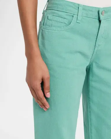 L'Agence Blaine Low-Rise Cropped Straight Jeans | Thumbnail 4 L'Agence Blaine Low-Rise Cropped Straight Jeans | Thumbnail 4