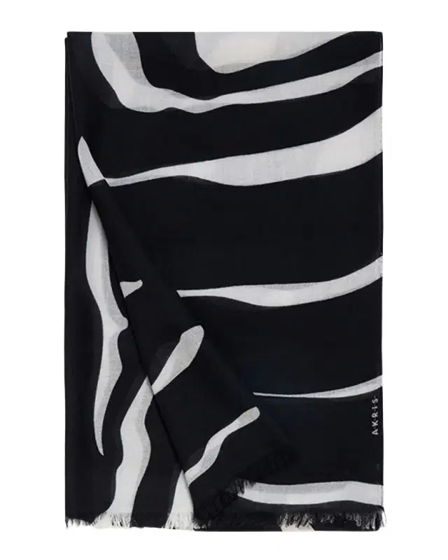 Akris Cashmere Zebra Stripe Scarf