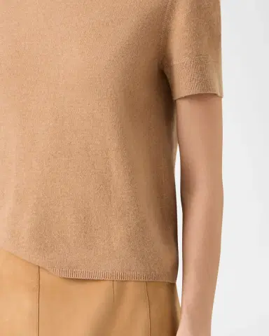 Akris Cashmere Short Sleeve Knit Sweater | Thumbnail 4 Akris Cashmere Short Sleeve Knit Sweater | Thumbnail 4