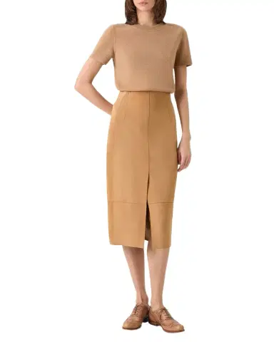 Akris Cashmere Short Sleeve Knit Sweater | Thumbnail 1 Akris Cashmere Short Sleeve Knit Sweater | Thumbnail 1