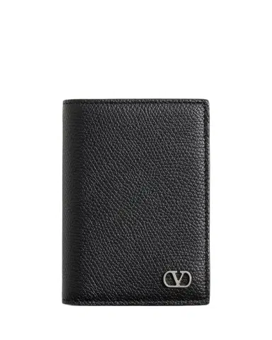 Valentino Garavani Men's VLogo Signature Card Holder in Grainy Calfskin | Thumbnail 1 Valentino Garavani Men's VLogo Signature Card Holder in Grainy Calfskin | Thumbnail 1