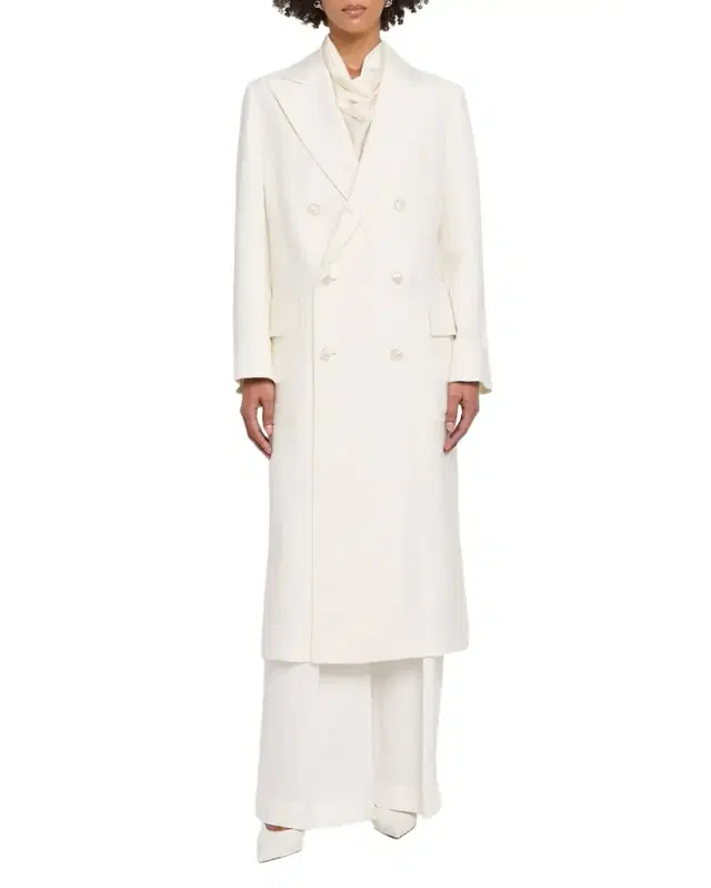 Linen Double-Breasted Coat