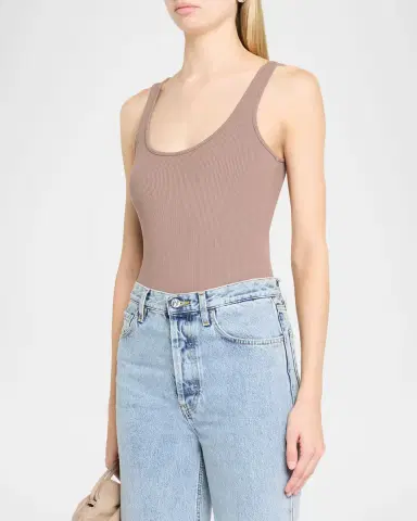L'Agence Nica Scoop-Neck Tank Bodysuit | Thumbnail 3