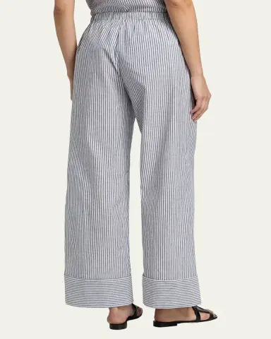 Kobi Halperin Callie Embroidered Striped Wide-Leg Pants | Thumbnail 2 Kobi Halperin Callie Embroidered Striped Wide-Leg Pants | Thumbnail 2