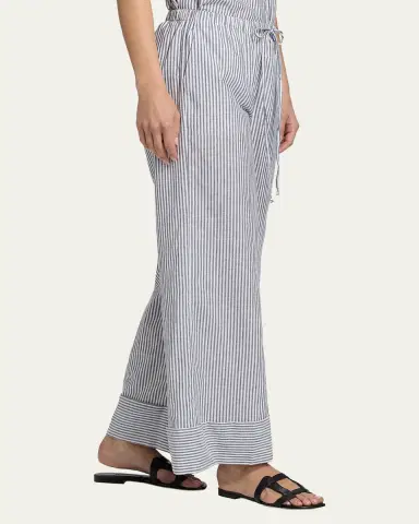 Kobi Halperin Callie Embroidered Striped Wide-Leg Pants | Thumbnail 6 Kobi Halperin Callie Embroidered Striped Wide-Leg Pants | Thumbnail 6