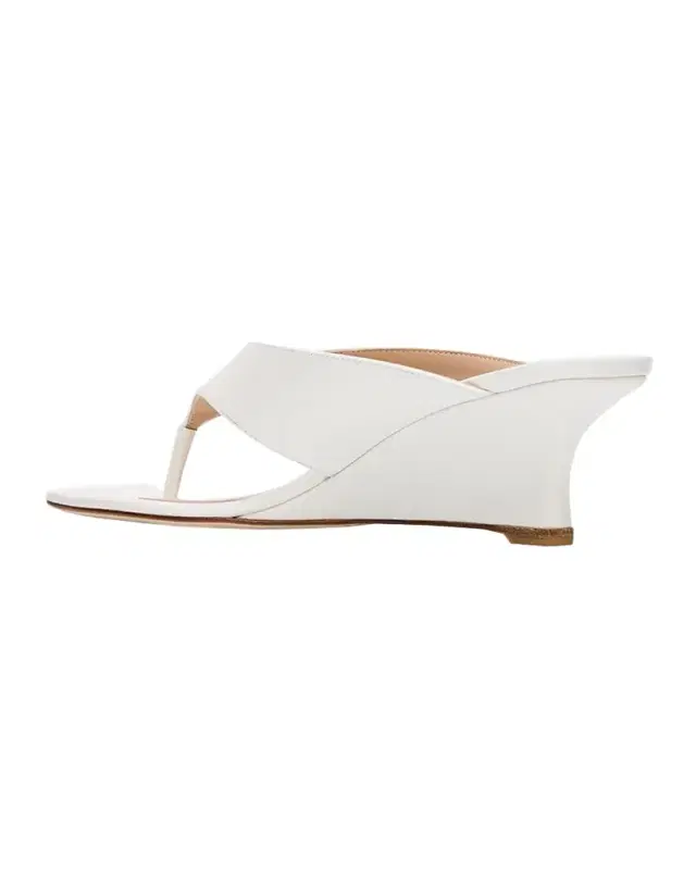 Stuart Weitzman 50mm Vinnie Patent Leather Thong Sandals