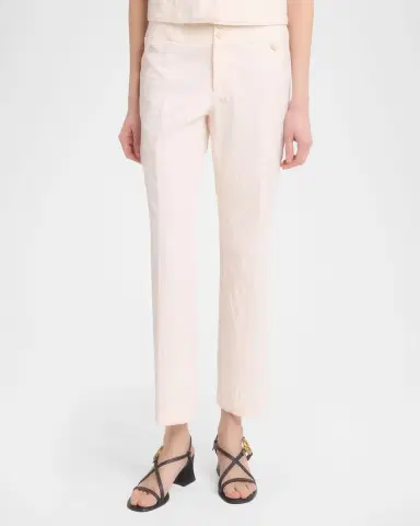 Etro Floral Jacquard Straight-Leg Ankle Trousers | Thumbnail 3 Etro Floral Jacquard Straight-Leg Ankle Trousers | Thumbnail 3