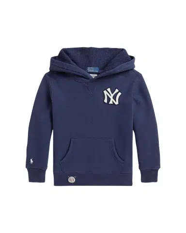 Polo Ralph Lauren Boy's Yankees Cotton Fleece Hoodie, Size S-X | Thumbnail 2 Polo Ralph Lauren Boy's Yankees Cotton Fleece Hoodie, Size S-X | Thumbnail 2