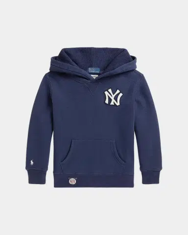 Polo Ralph Lauren Boy's Yankees Cotton Fleece Hoodie, Size S-X | Thumbnail 3 Polo Ralph Lauren Boy's Yankees Cotton Fleece Hoodie, Size S-X | Thumbnail 3