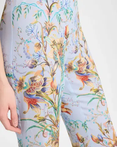 Etro High-Rise Floral-Print Bootcut-Leg Trousers | Thumbnail 4