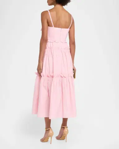 AKNVAS Rach Poplin Midi Dress | Thumbnail 4