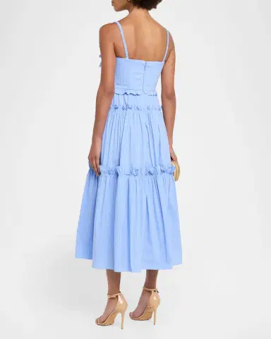 Aknvas Rach Pinstripe Poplin Midi Dress | Thumbnail 2 Aknvas Rach Pinstripe Poplin Midi Dress | Thumbnail 2