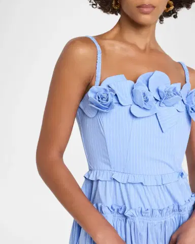 Aknvas Rach Pinstripe Poplin Midi Dress | Thumbnail 4 Aknvas Rach Pinstripe Poplin Midi Dress | Thumbnail 4
