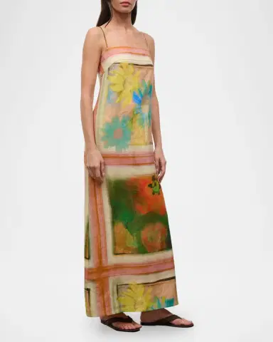 Staud Laura Linen Maxi Dress | Thumbnail 3 Staud Laura Linen Maxi Dress | Thumbnail 3