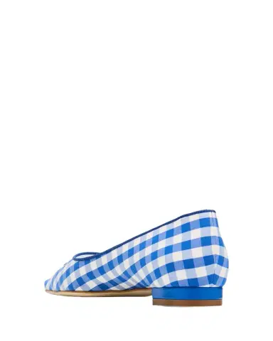 Manolo Blahnik Alexa Gingham Flat Pumps | Thumbnail 1 Manolo Blahnik Alexa Gingham Flat Pumps | Thumbnail 1
