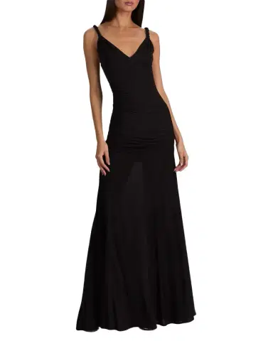 Alice + Olivia Bianca Twist-Strap Maxi Dress | Thumbnail 1