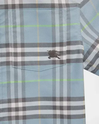 Burberry Boy's Billy Check Cotton Oxford Shirt | Thumbnail 2