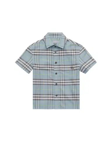 Burberry Boy's Billy Check Cotton Oxford Shirt | Thumbnail 4