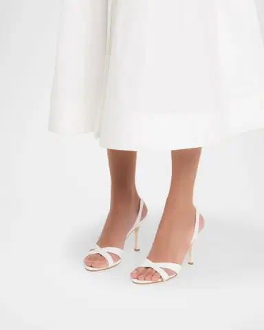 Manolo Blahnik 90mm Callasli Leather Slingback Sandals | Thumbnail 2