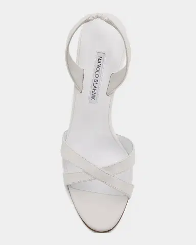Manolo Blahnik 90mm Callasli Leather Slingback Sandals | Thumbnail 6