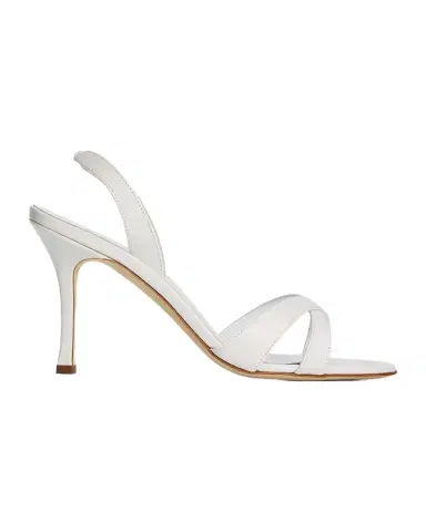 Manolo Blahnik 90mm Callasli Leather Slingback Sandals | Thumbnail 1