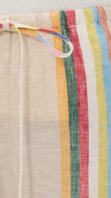 Staud Mateo Linen Pants Day Trip Stripe M | Thumbnail 6