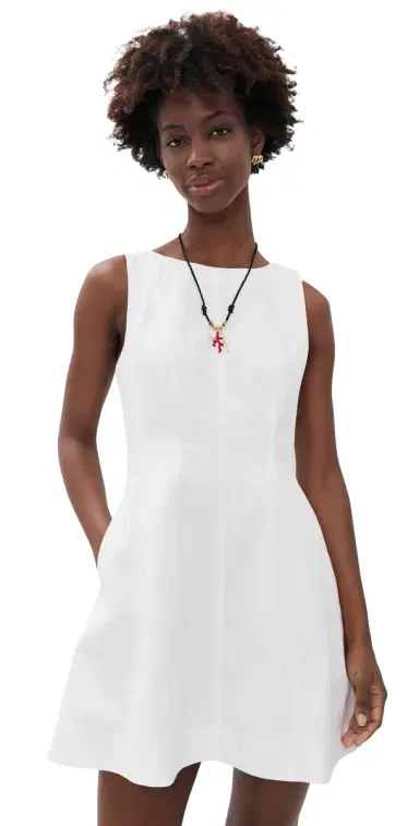 Madewell The Rylee Mini Dress White | Thumbnail 1 Madewell The Rylee Mini Dress White | Thumbnail 1