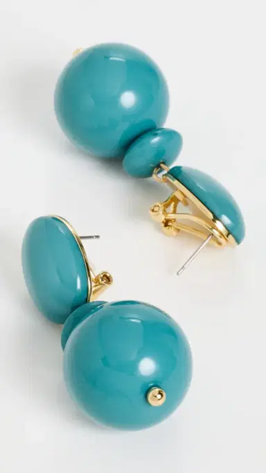 Lele Sadoughi Aventura Drop Earrings Turquoise One Size | Thumbnail 4