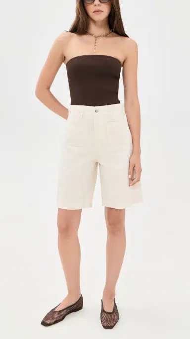 Veronica Beard Jean Carter Shorts Ecru 27 | Thumbnail 5