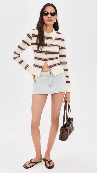 LIONESS Rhode Mini Skort Light Denim | Thumbnail 5 LIONESS Rhode Mini Skort Light Denim | Thumbnail 5