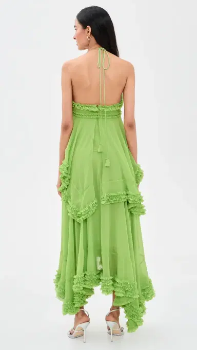 ALEXIS Midi Dress Laurel Green | Thumbnail 3
