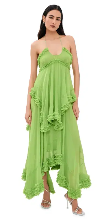 ALEXIS Midi Dress Laurel Green | Thumbnail 1