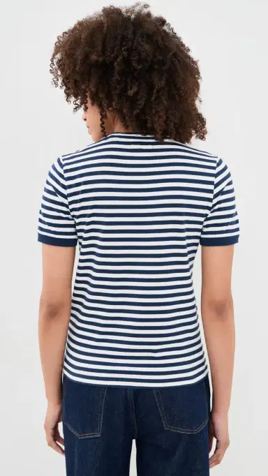 Suzie Kondi Symi Crew Neck Tee Navy/ Stripe | Thumbnail 3 Suzie Kondi Symi Crew Neck Tee Navy/ Stripe | Thumbnail 3