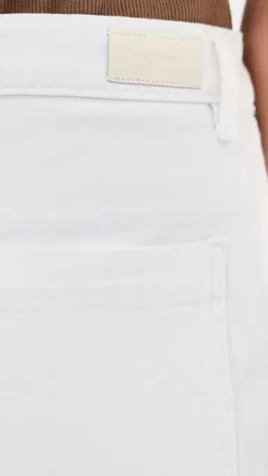 DL1961 Bilie High Rise Easy Barrel Pants White (DL Twill) 27 | Thumbnail 6