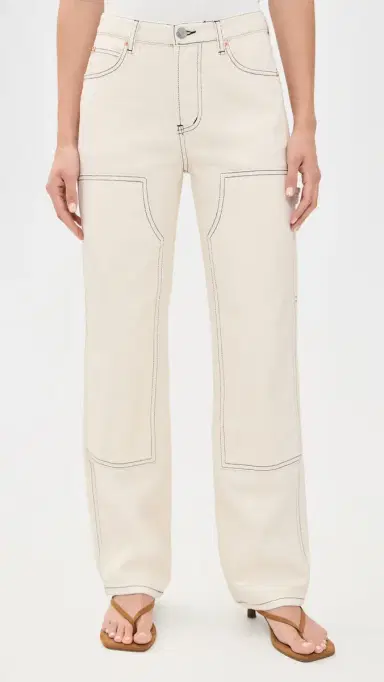 PARKE Carpenter Jeans Cream | Thumbnail 2 PARKE Carpenter Jeans Cream | Thumbnail 2