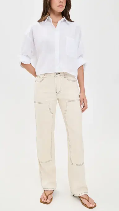 PARKE Carpenter Jeans Cream | Thumbnail 5 PARKE Carpenter Jeans Cream | Thumbnail 5