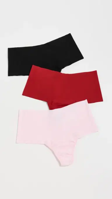 Hanky Panky Breatheoft High Rise Thongs 3 Pack Bbpc | Thumbnail 2