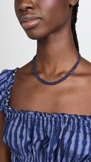 JIA JIA September Sapphire Beaded Necklace Sapphire | Thumbnail 3