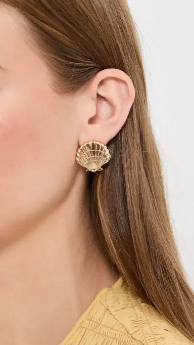 BaubleBar Marina Gold Seashell Earrings | Thumbnail 3