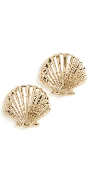 BaubleBar Marina Gold Seashell Earrings | Thumbnail 1