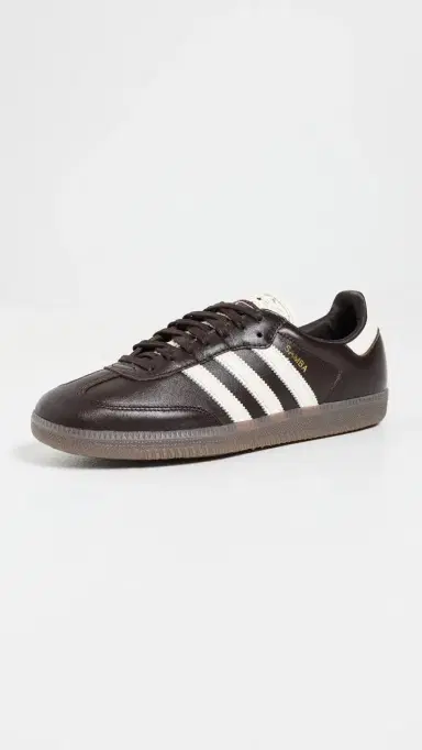 Adidas Samba OG Sneakers Aurora Coffee/Off Wh/Gold Met 6 | Thumbnail 2 Adidas Samba OG Sneakers Aurora Coffee/Off Wh/Gold Met 6 | Thumbnail 2