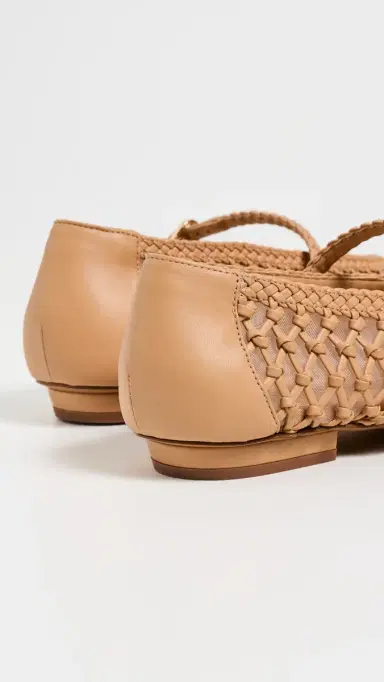 Ulla Johnson Gracie Hand Knotted Ballet Flats Miele | Thumbnail 4