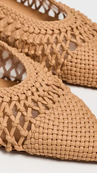 Ulla Johnson Gracie Hand Knotted Ballet Flats Miele | Thumbnail 6